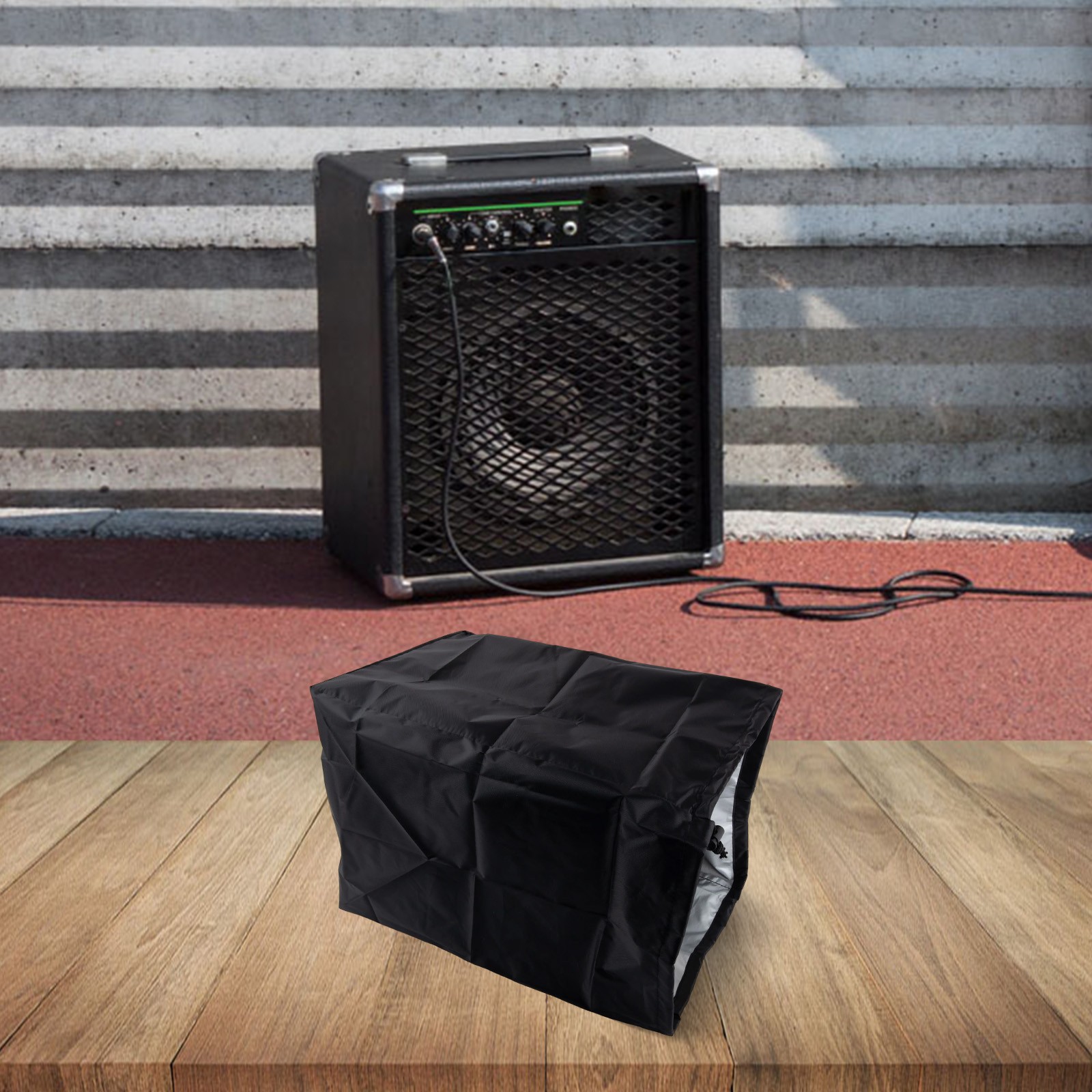 Cubierta de altavoz negra de diseño elegante hecha a mano de material 210D de larga duración - Imagen 20 de 35