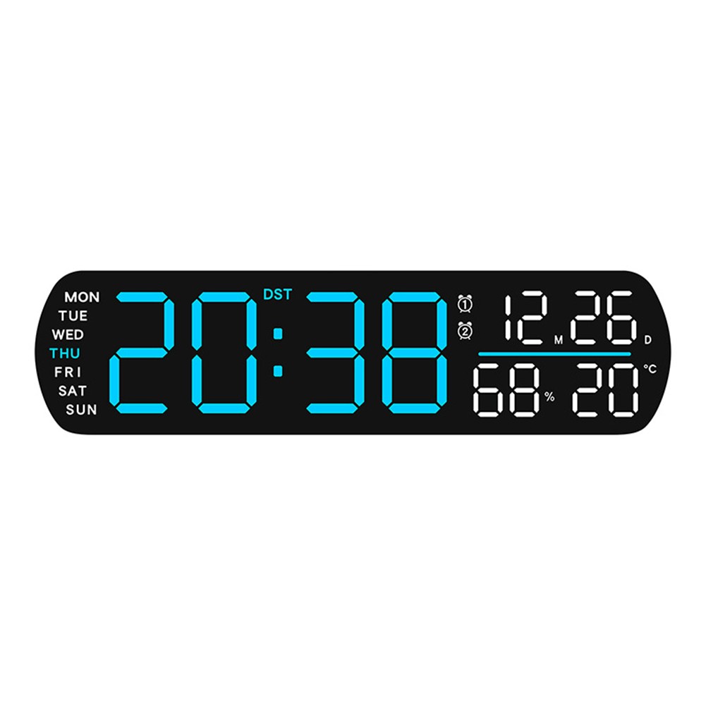 Modern LED Digital Alarm Clock with Complete Environmental Display Features