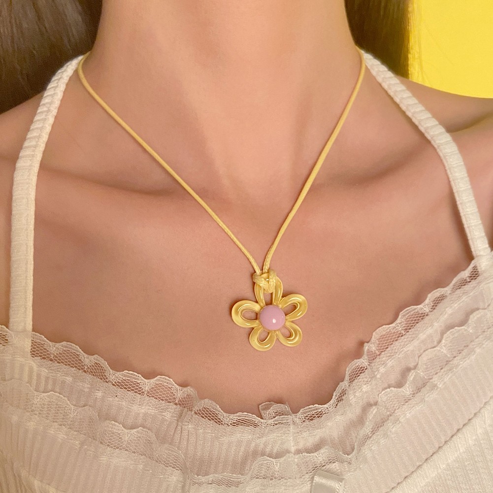 Color Contrasting Necklace for Girls Elegant and Unique Acrylic Jewelry - Picture 15 of 21