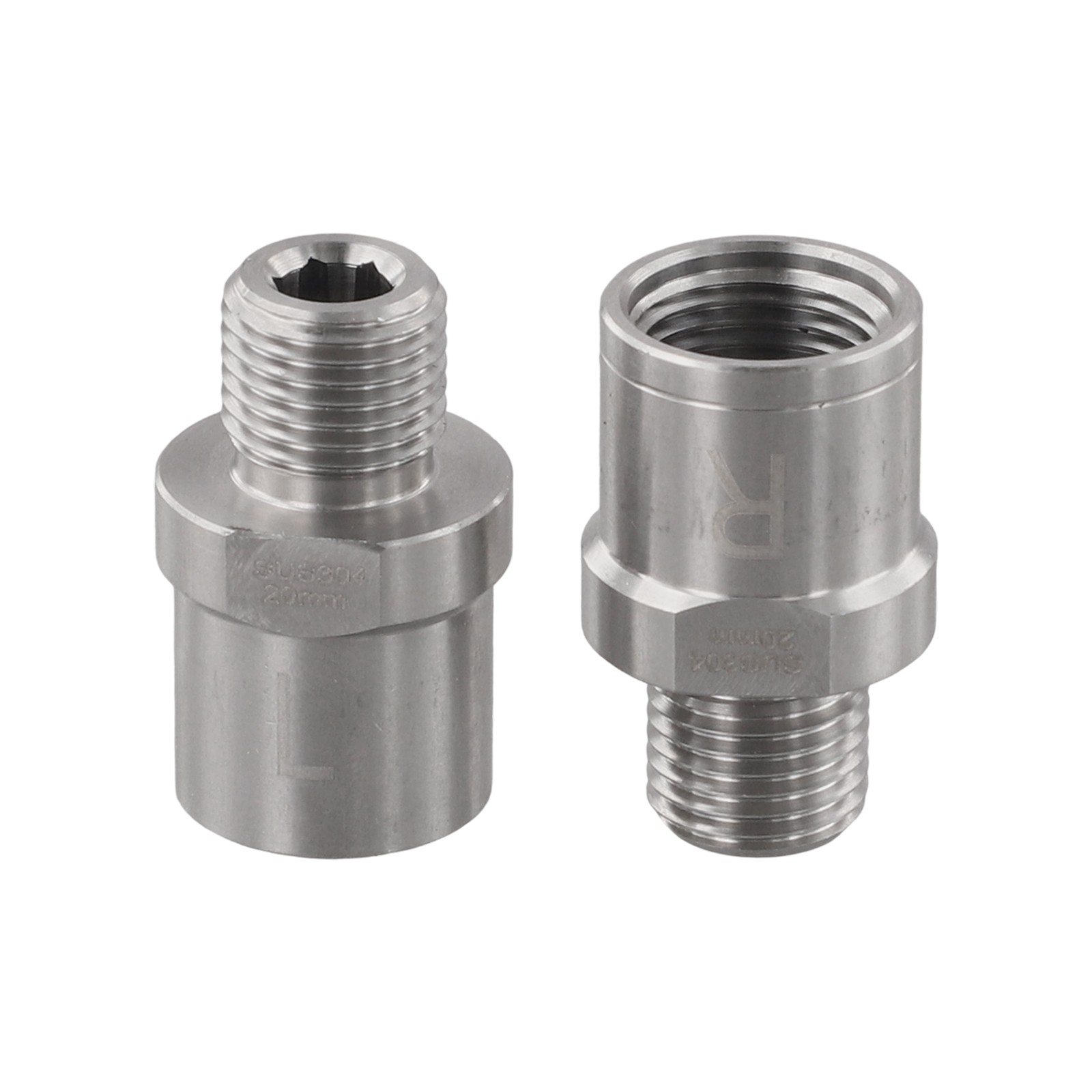 thumbnail image 2 of Stainless Steel Bicycle Pedal Adapters Fit 9/16 Inch Pedals And 1/2 Inch Cranks 2 of 13