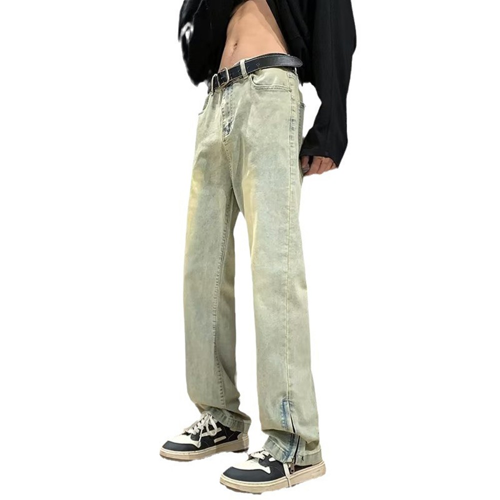 Jean droit fin boutiques confortable pour homme idéal pour les affaires vêtements décon