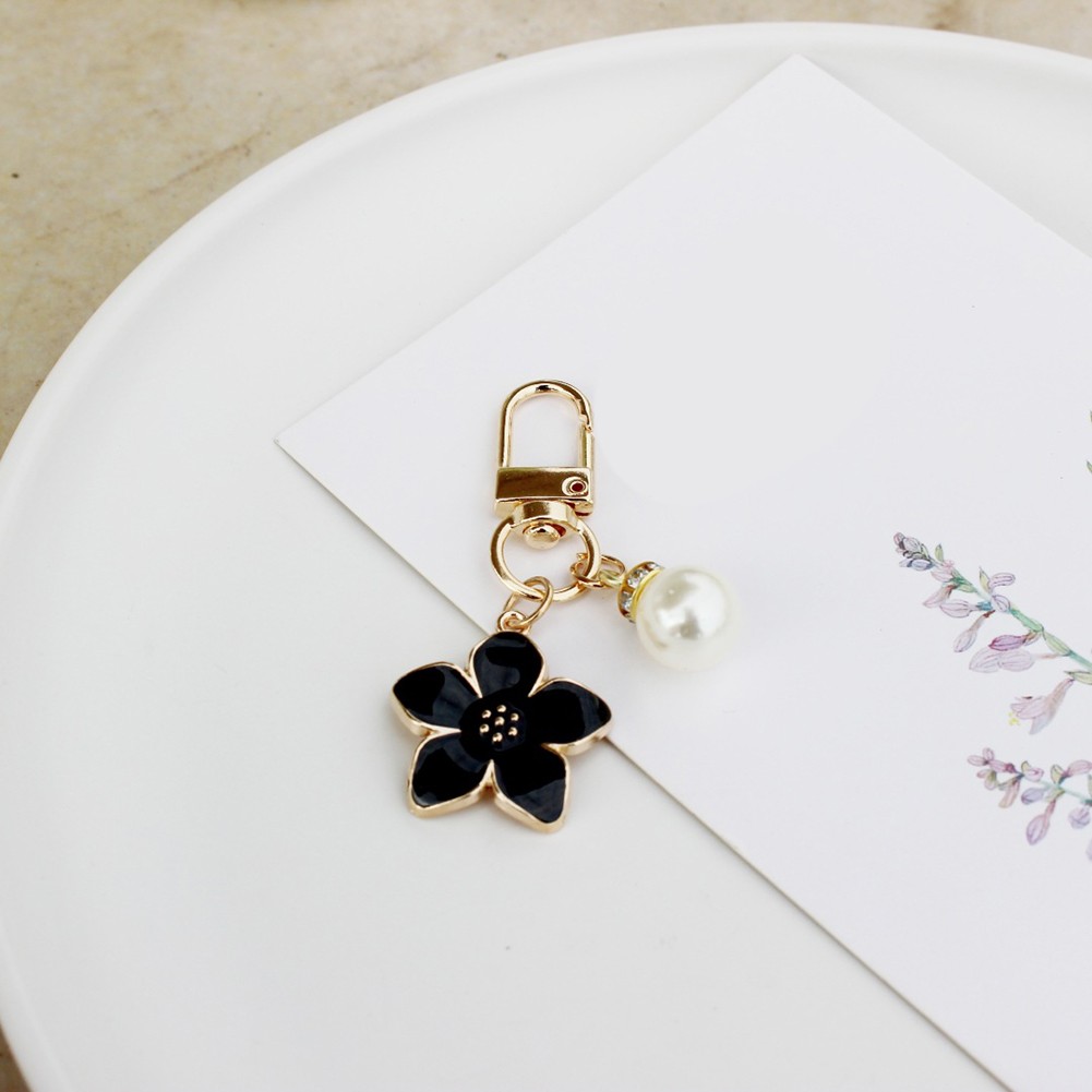 Lovely Colorful Keychain with Creative Pear Blossom Pendant for Personal Style - Picture 14 of 16