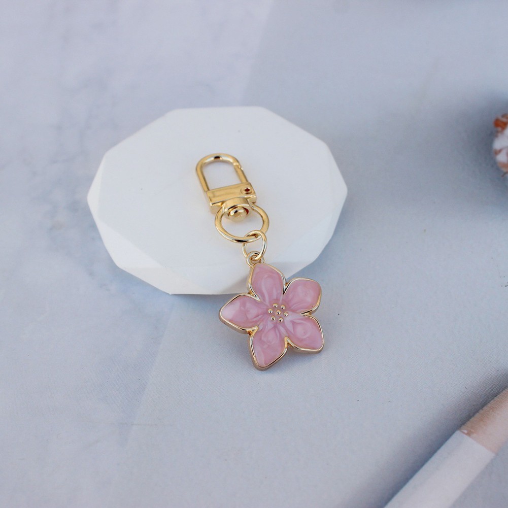 Lovely Colorful Keychain with Creative Pear Blossom Pendant for Personal Style - Picture 7 of 16