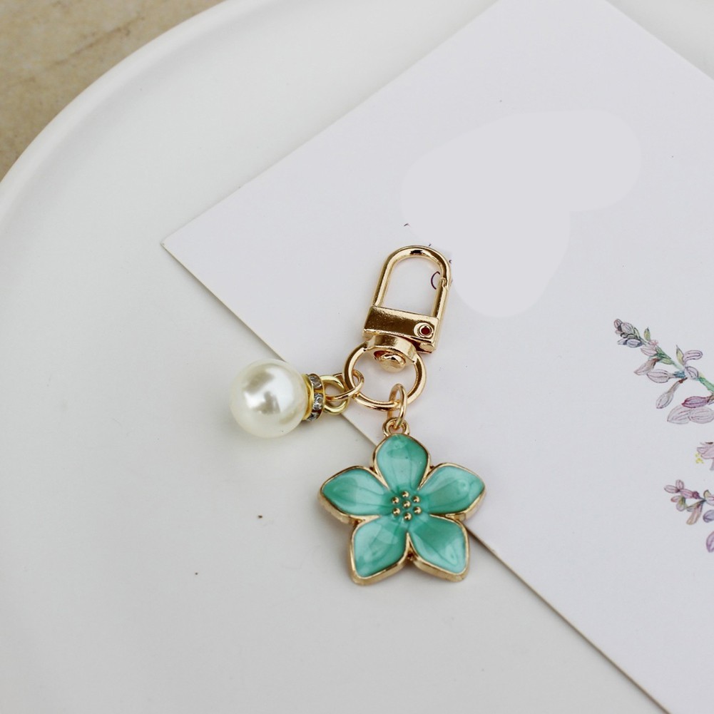 Lovely Colorful Keychain with Creative Pear Blossom Pendant for Personal Style - Picture 16 of 16