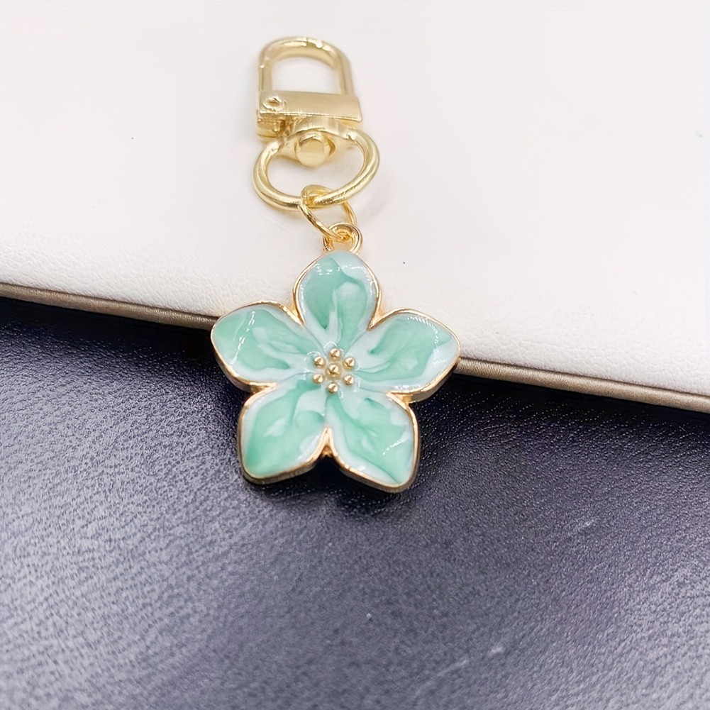 Lovely Colorful Keychain with Creative Pear Blossom Pendant for Personal Style - Picture 6 of 16