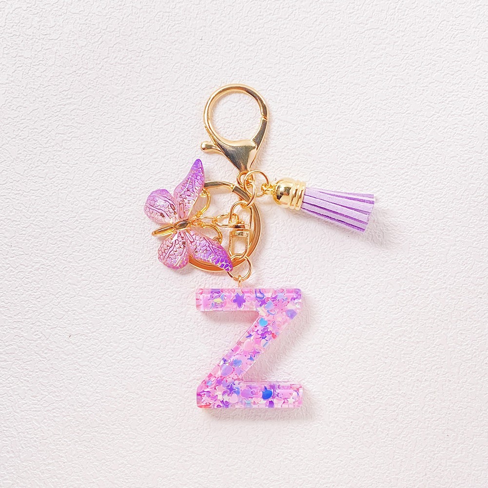 Cute Butterfly Pendant Keychain in Purple for Unique Accessory Collection - Picture 30 of 30