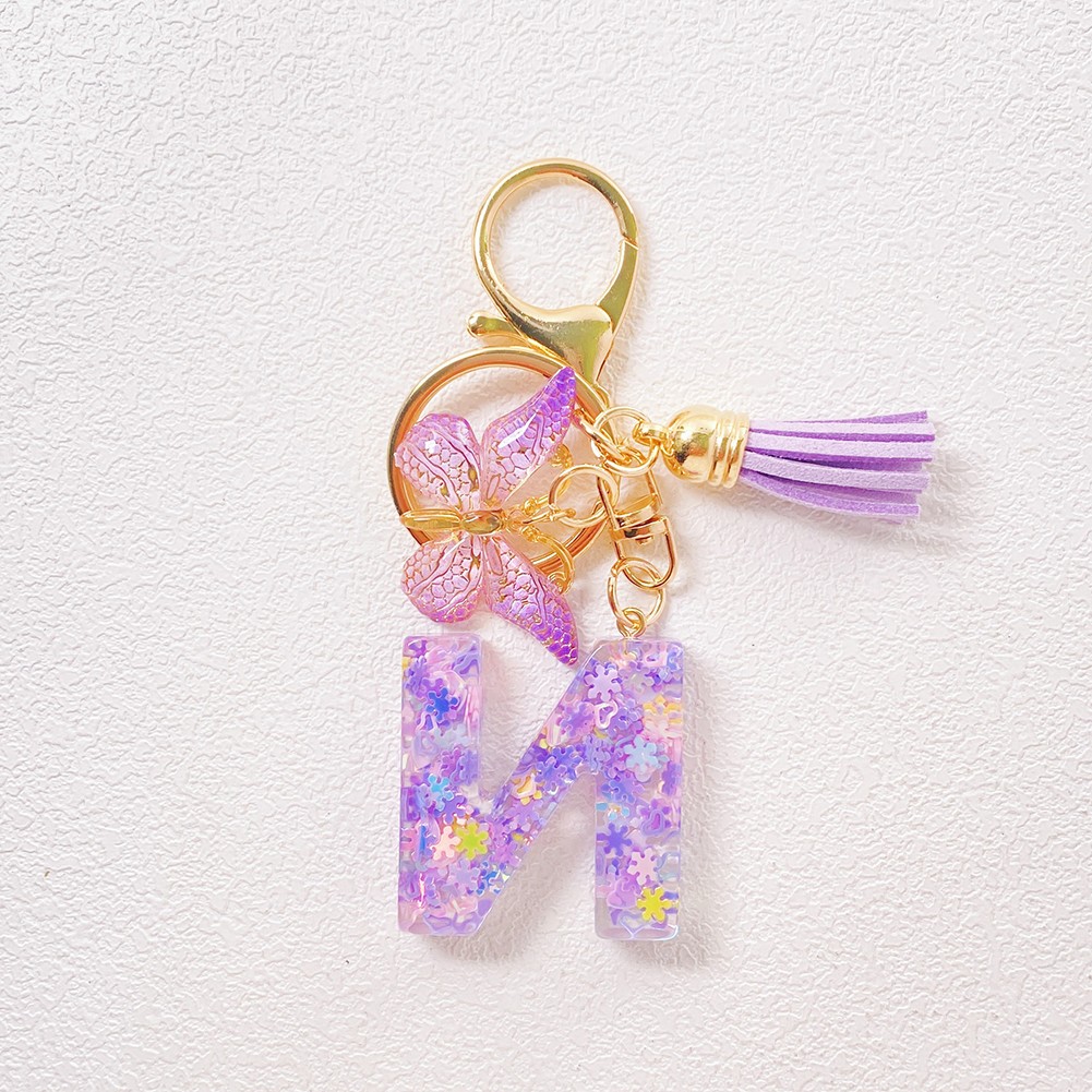 Cute Butterfly Pendant Keychain in Purple for Unique Accessory Collection - Picture 18 of 30
