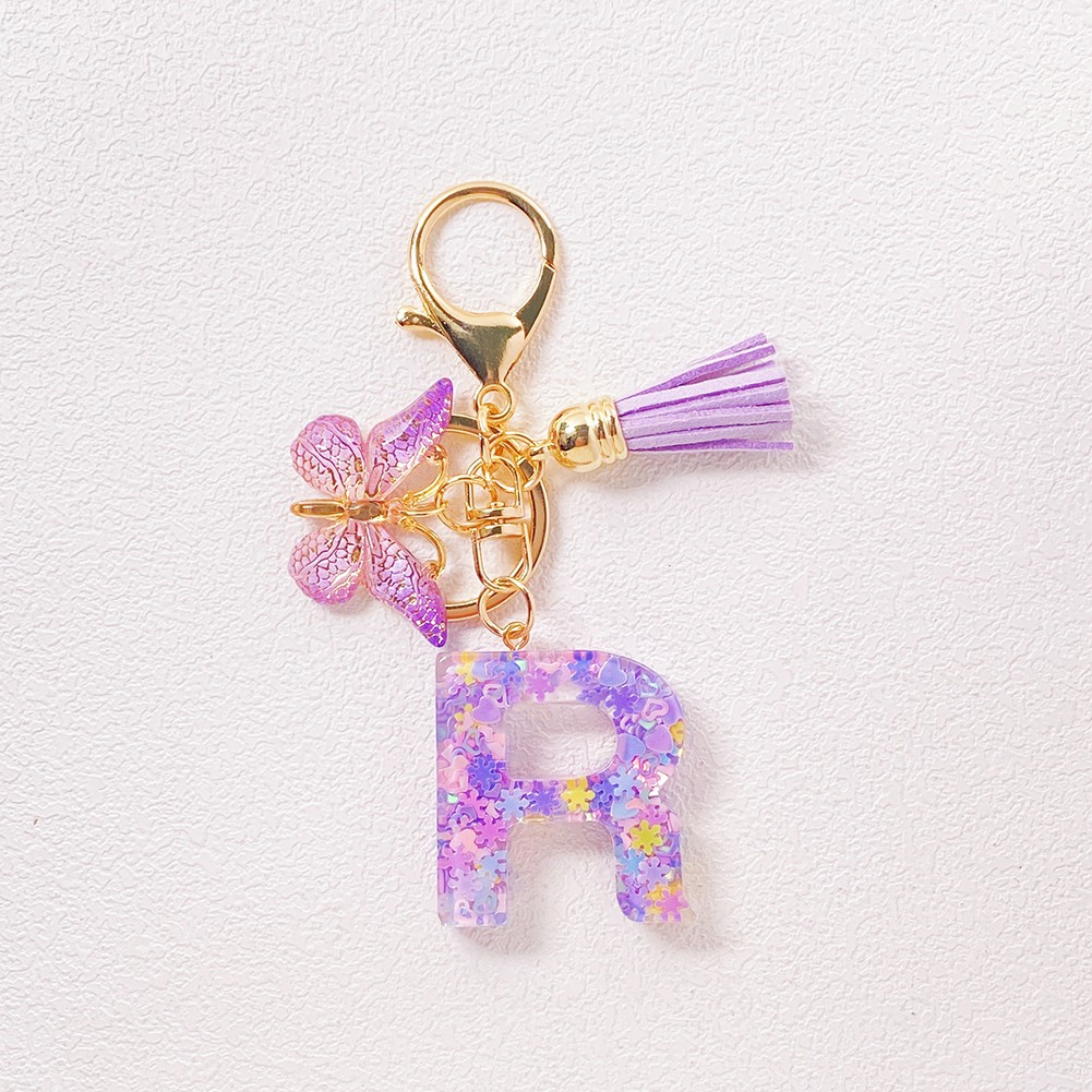 Cute Butterfly Pendant Keychain in Purple for Unique Accessory Collection - Picture 22 of 30