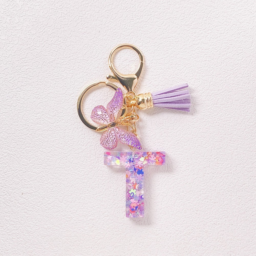 Cute Butterfly Pendant Keychain in Purple for Unique Accessory Collection - Picture 24 of 30