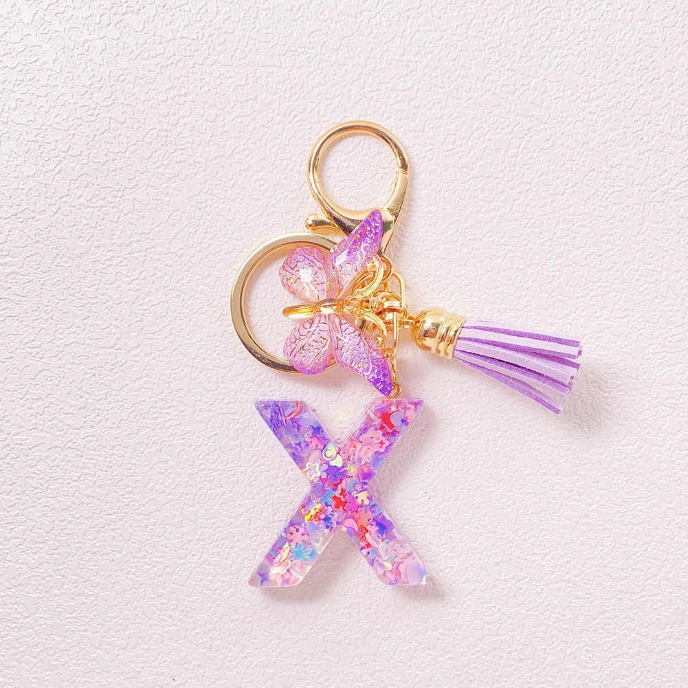 Cute Butterfly Pendant Keychain in Purple for Unique Accessory Collection - Picture 28 of 30