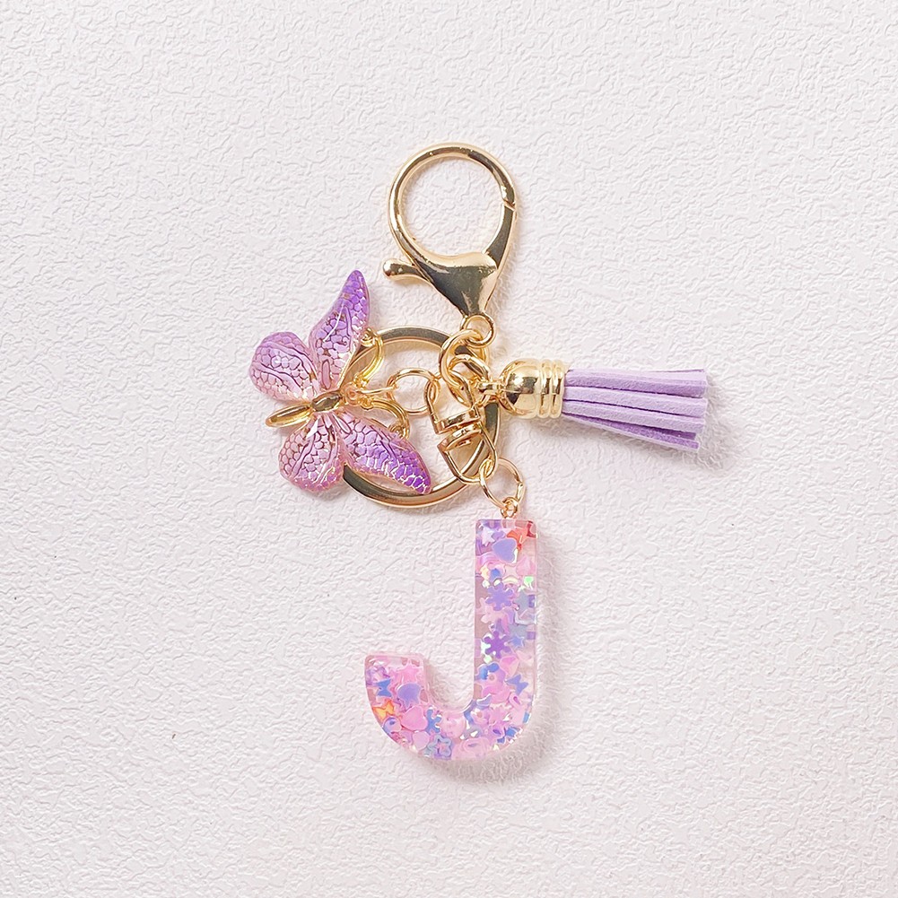 Cute Butterfly Pendant Keychain in Purple for Unique Accessory Collection - Picture 14 of 30