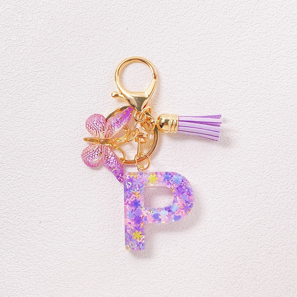 Cute Butterfly Pendant Keychain in Purple for Unique Accessory Collection - Picture 20 of 30