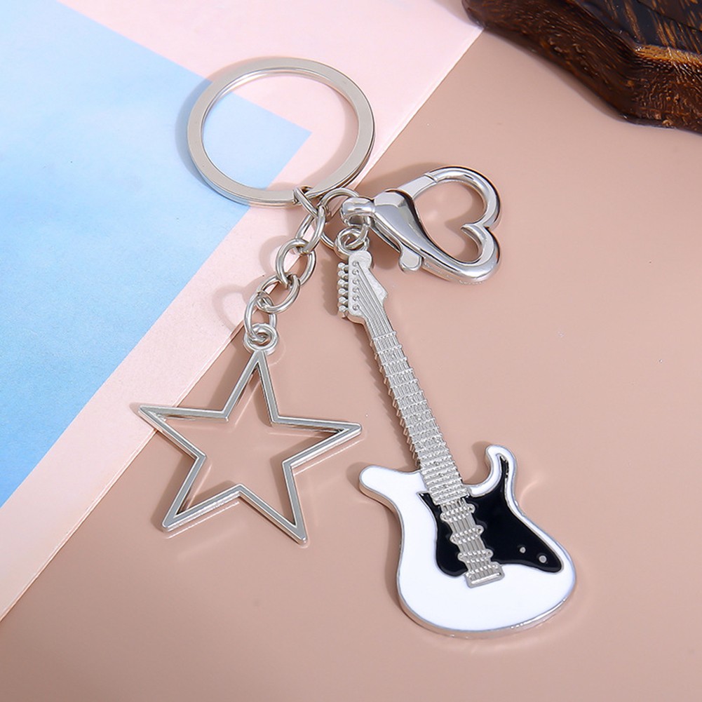 Fun and Creative Guitar Keychain Lightweight Accessory in Multiple Colors - Picture 14 of 14