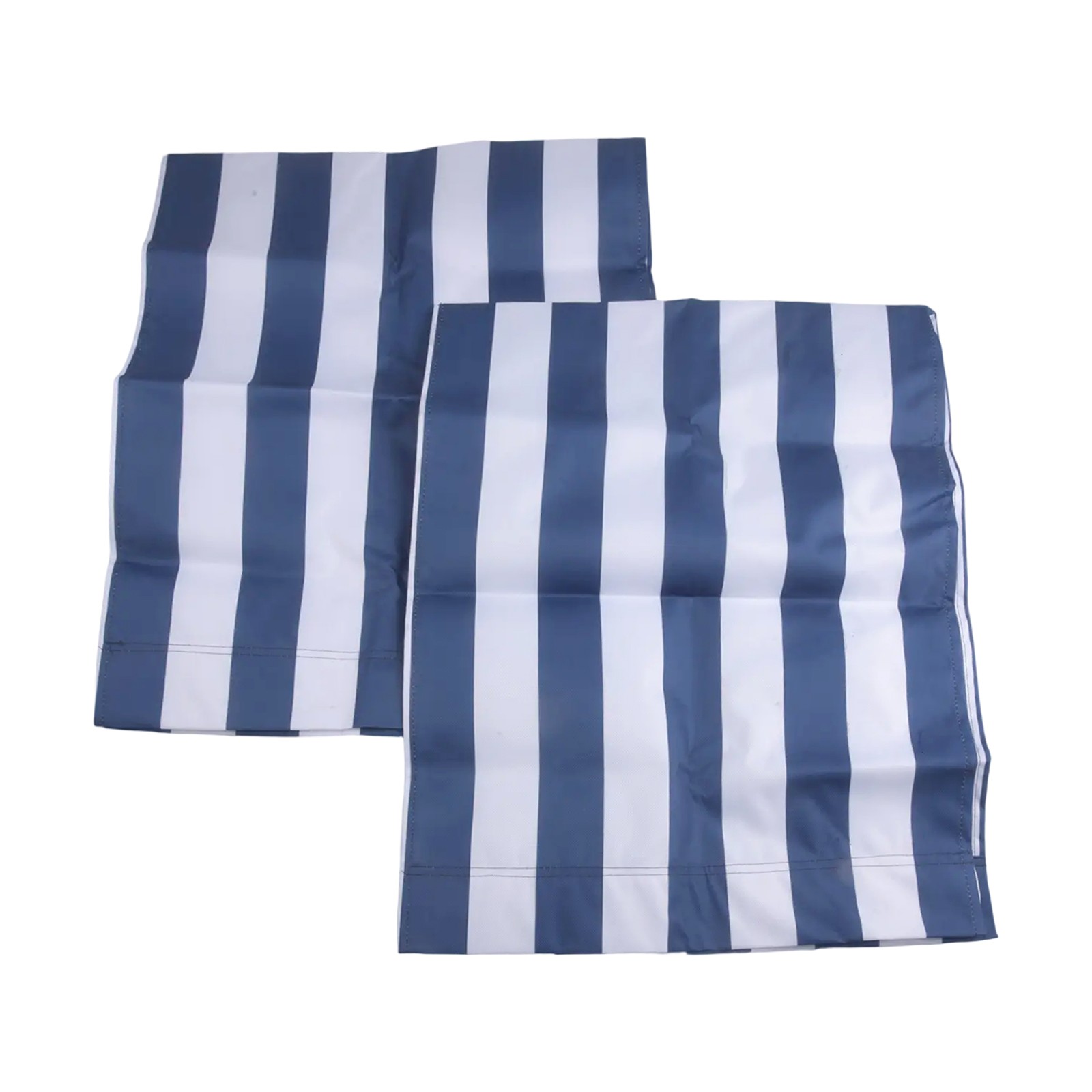 Tela de repuesto para tumbona de playa tela de poliéster 120x44 cm blanco y azul - Imagen 43 de 43