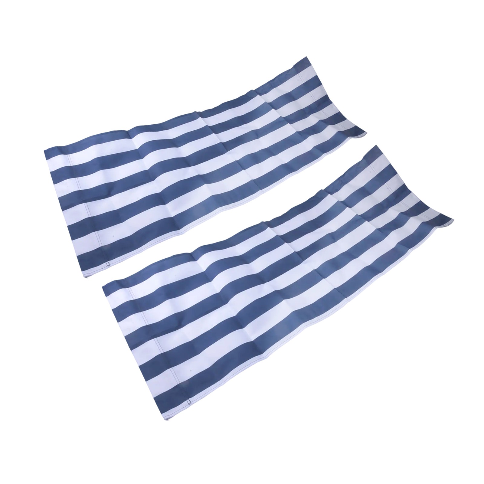 Tela de repuesto para tumbona de playa tela de poliéster 120x44 cm blanco y azul - Imagen 36 de 43