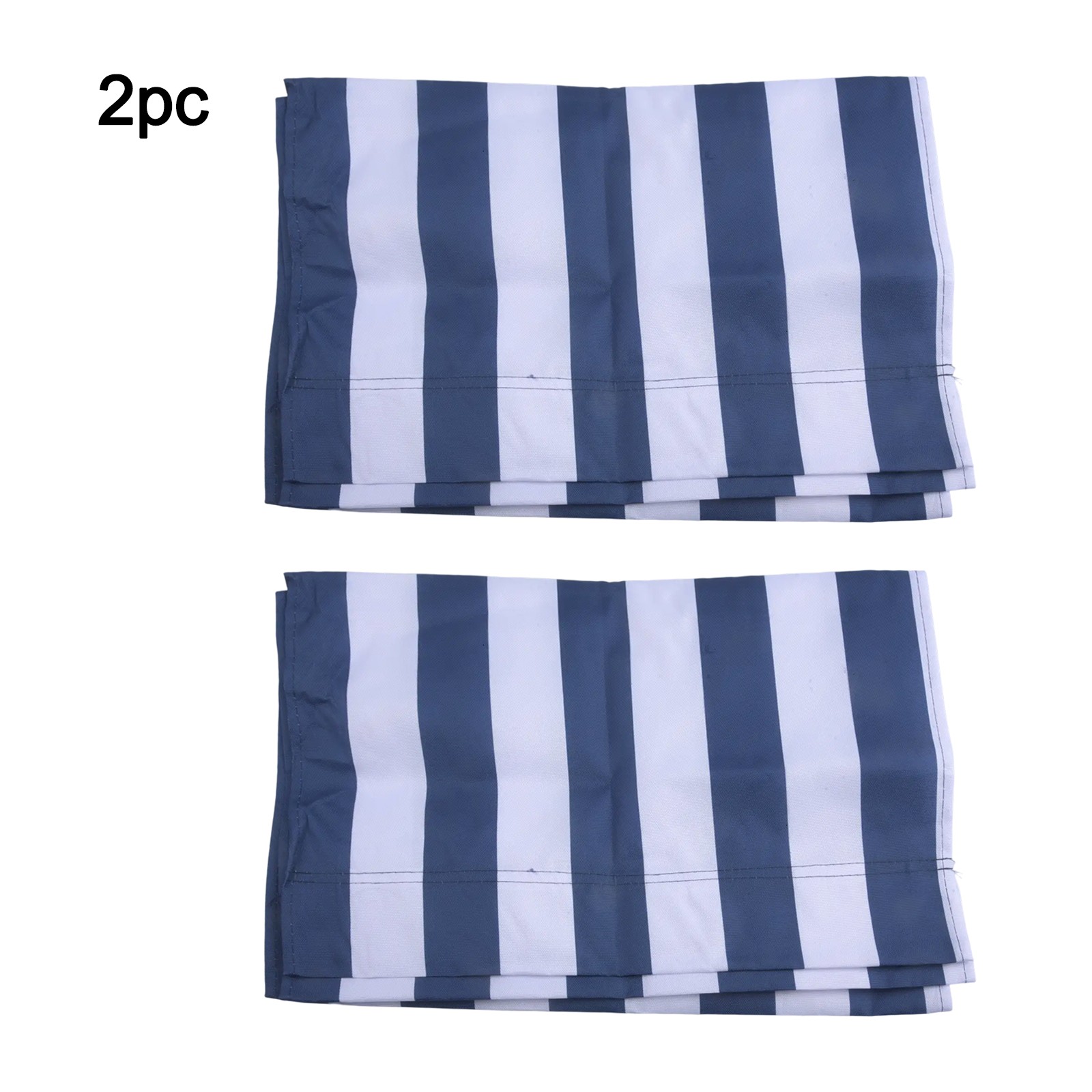 Tela de repuesto para tumbona de playa tela de poliéster 120x44 cm blanco y azul - Imagen 37 de 43