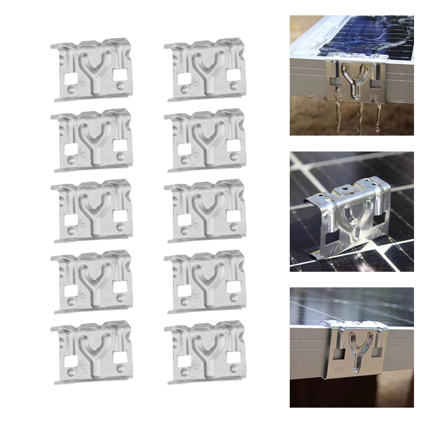 10 Pack Solar Panel Drain Clips for Improved Energy Efficiency and Performance