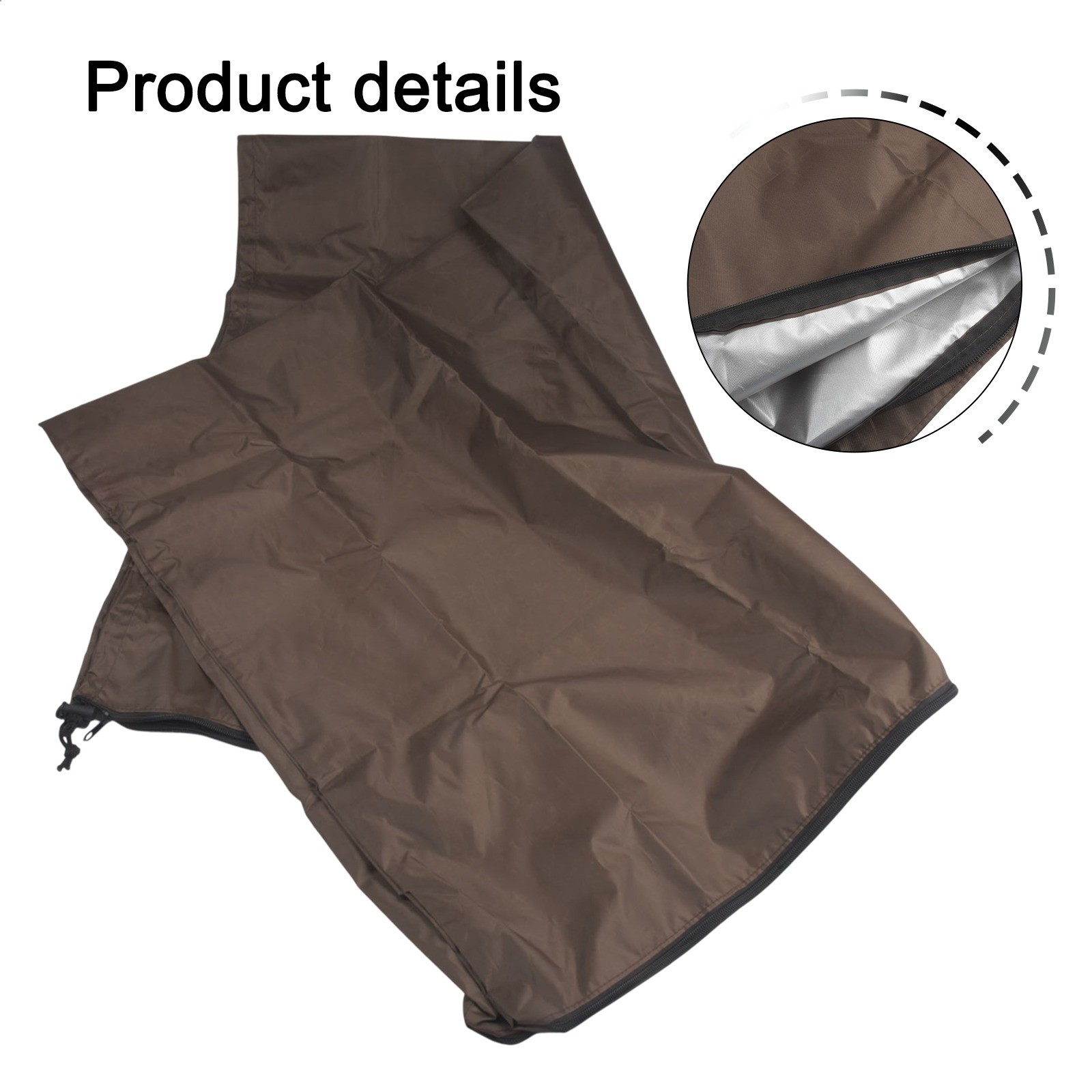 Oversized Outdoor Telescope Protective Cover Made of Strong Material Black Gray