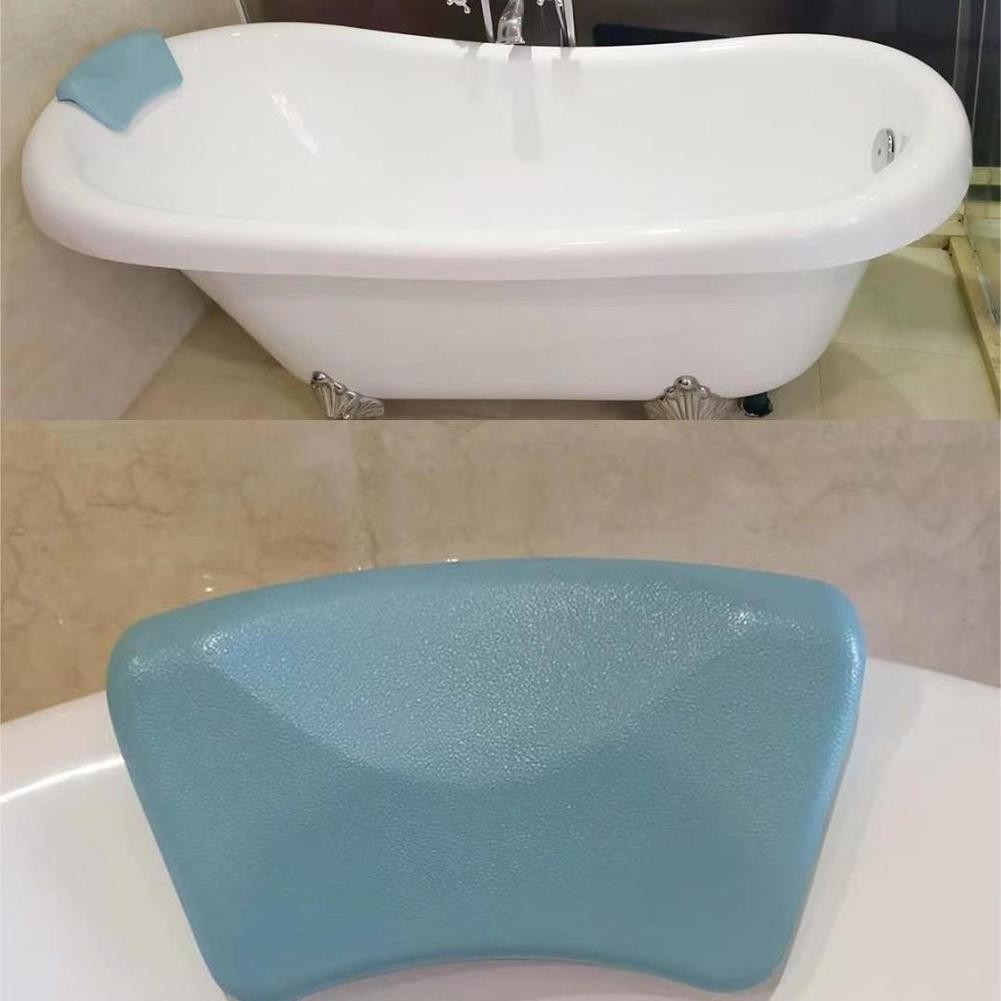 Waterproof Ergonomic Bath Pillow with Strong Suction Cups for a Luxurious Bath - Picture 39 of 39