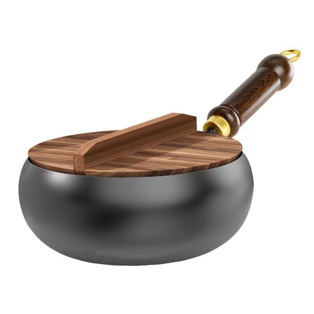 Uncoated Iron Pan 26 5cm Hand Forged for Authentic Culinary Experience