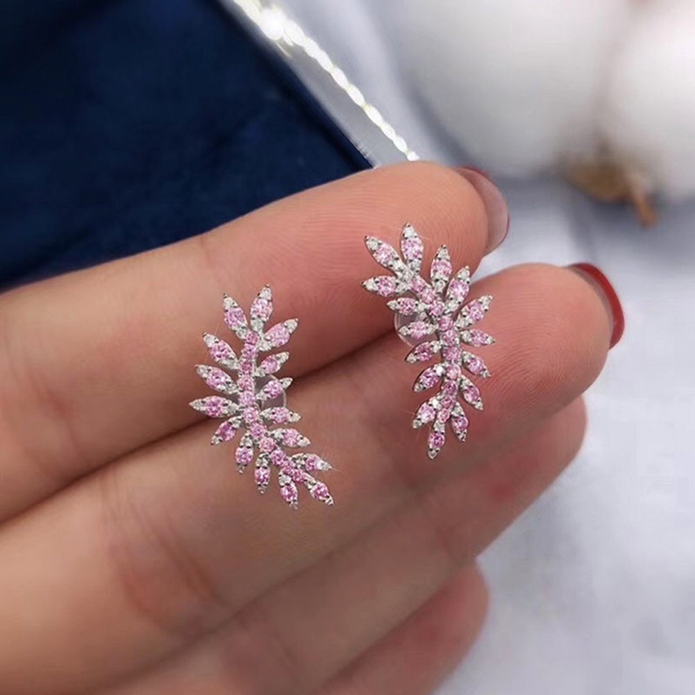 Stunning Feather Earrings with Zircon Women Jewelry for Fashion Lovers - Picture 14 of 16