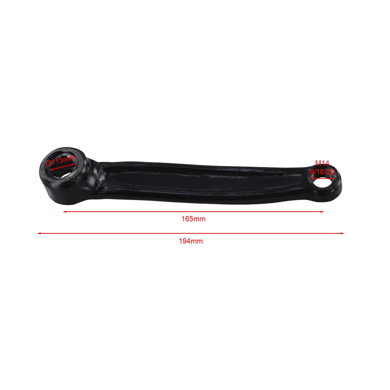 165mm Crank for Indoor Exercise Bikes Iron Construction Left and Right Crank