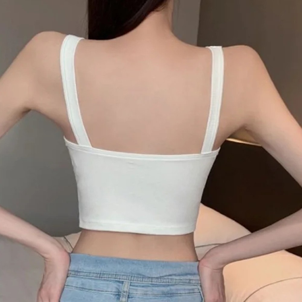 New Womens Chain Design Slim Fit Sleeveless Crop Top for Casual Outings - Picture 16 of 24