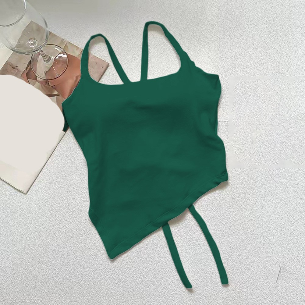Sophisticated Ladies' Backless Summer Vest with Integrated Chest Support System