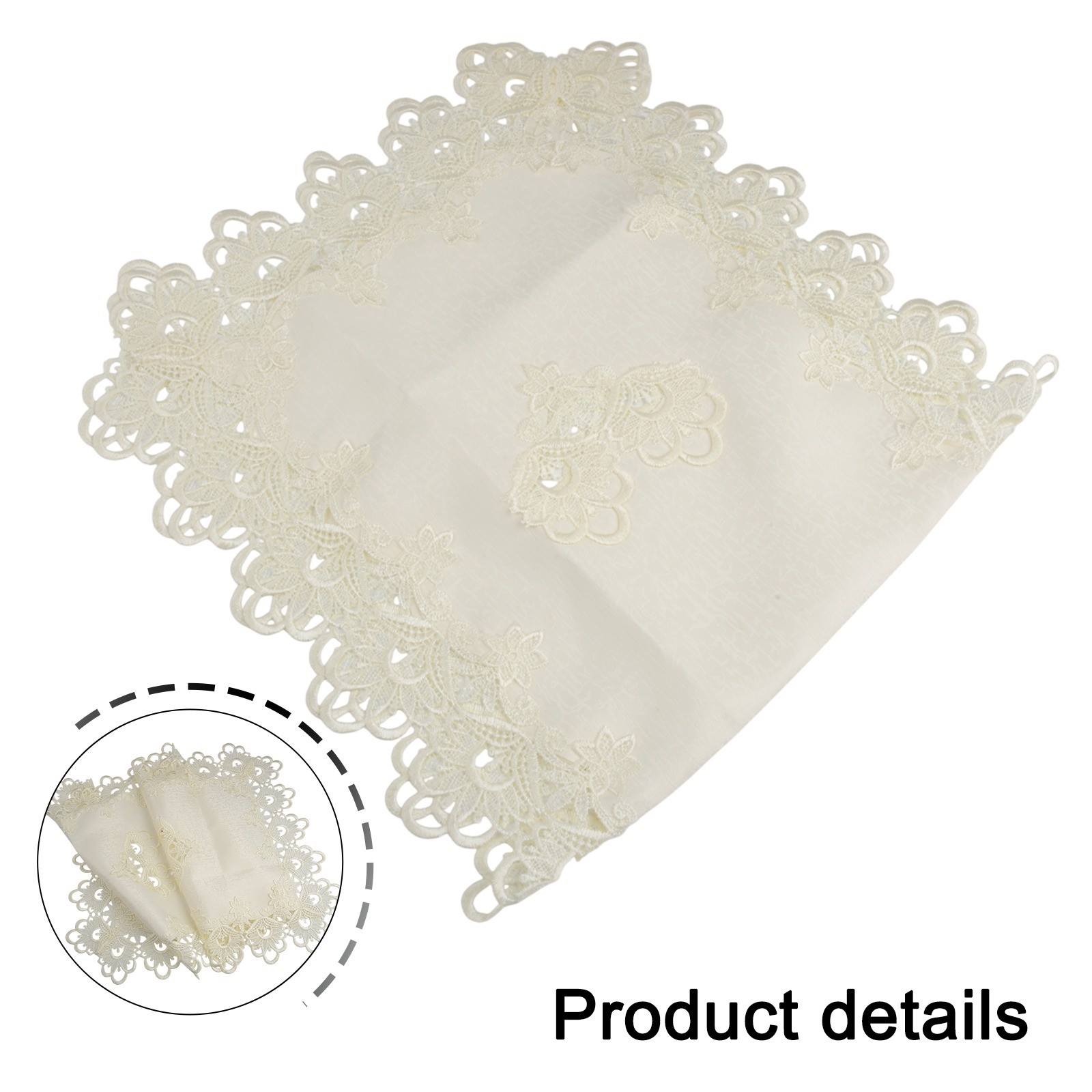 Exquisite Coffee Tablecloth Handmade Lace Material Reusable and Elegant - Picture 75 of 86