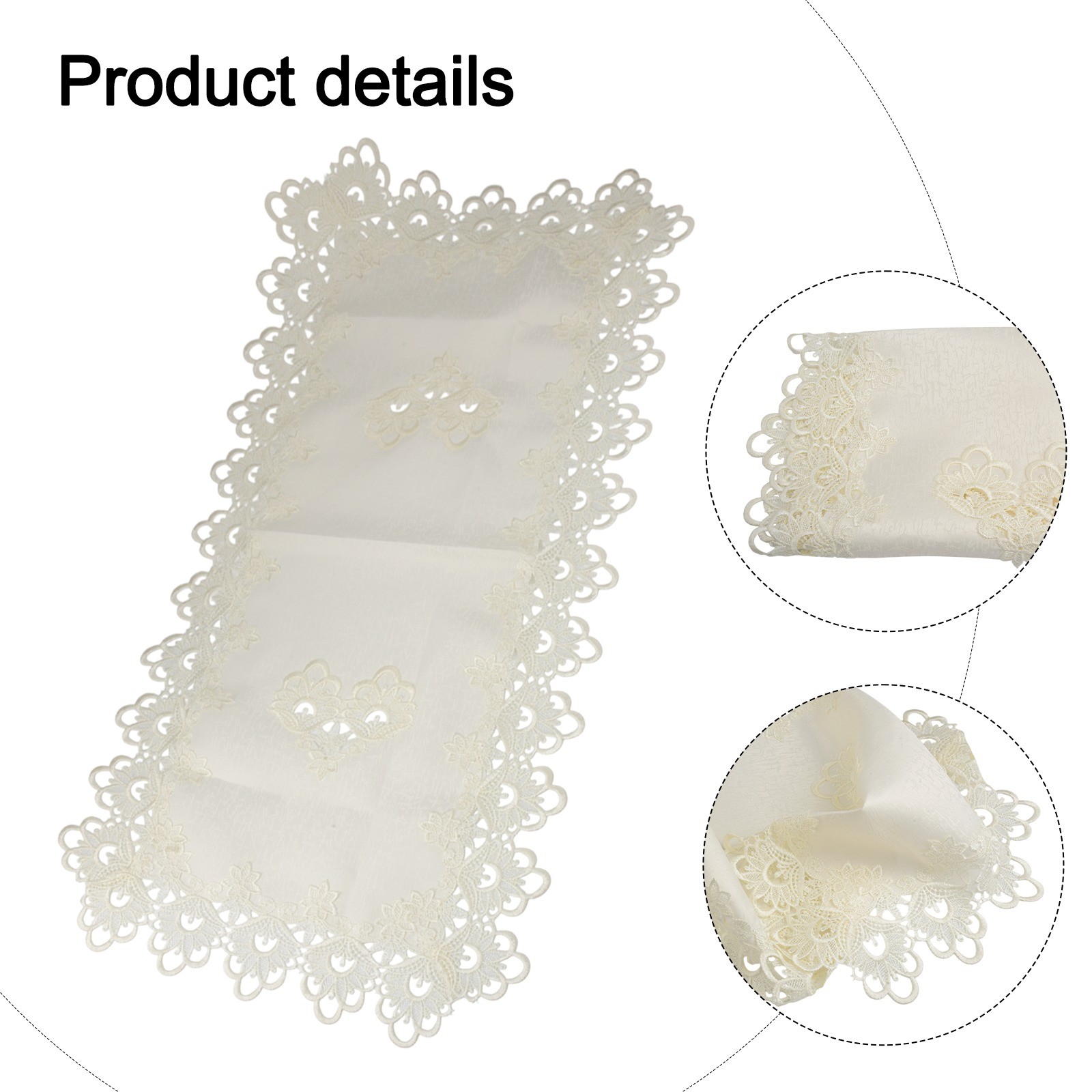 Exquisite Coffee Tablecloth Handmade Lace Material Reusable and Elegant - Picture 77 of 86