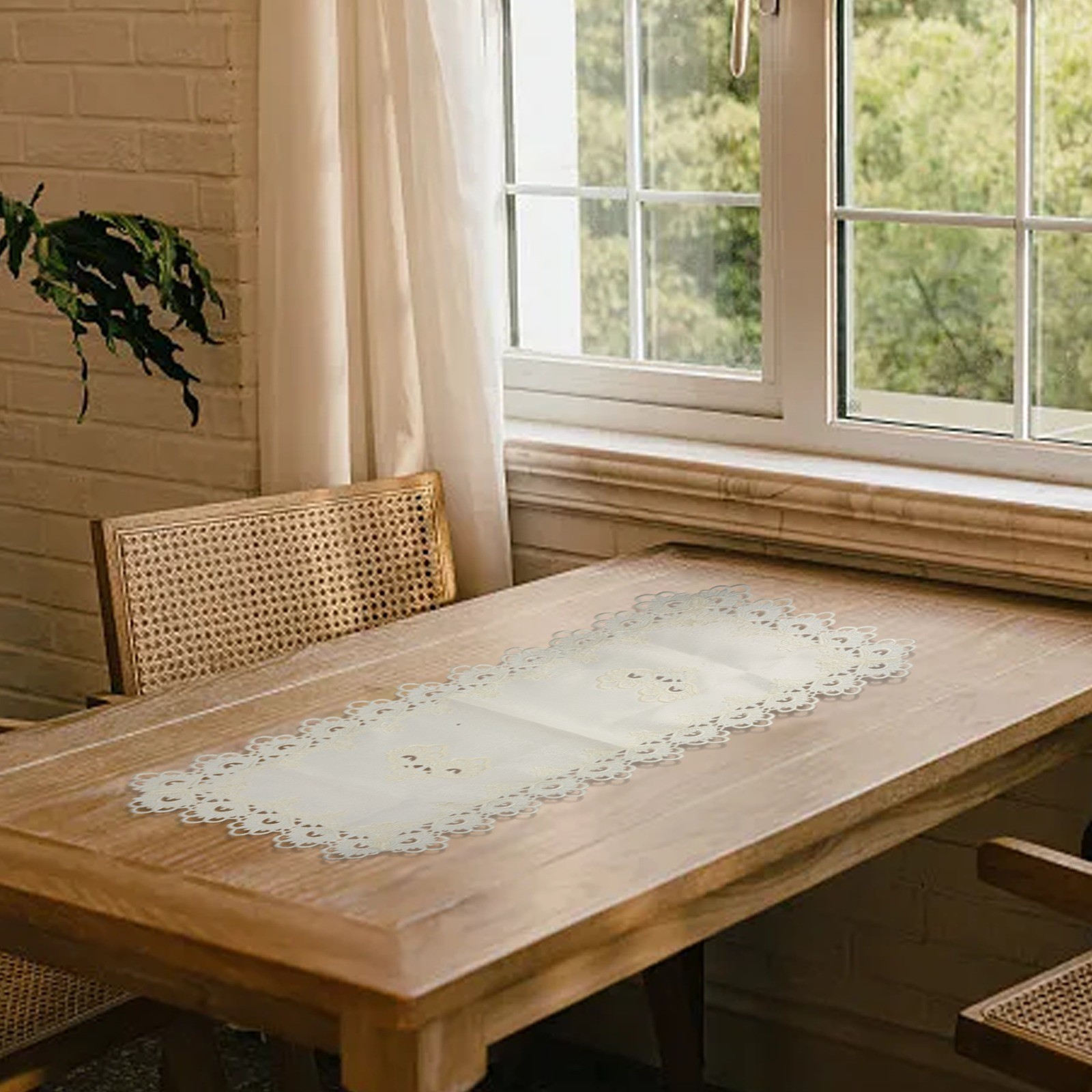 Exquisite Coffee Tablecloth Handmade Lace Material Reusable and Elegant - Picture 80 of 86