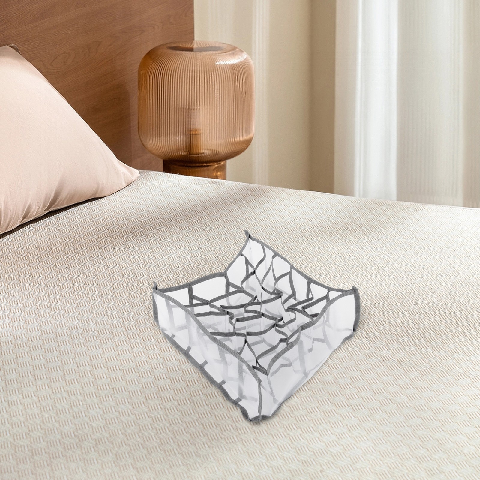 Boîte de rangement en maille fiable pour organiser chaussettes et boutiques sous-vêtemen