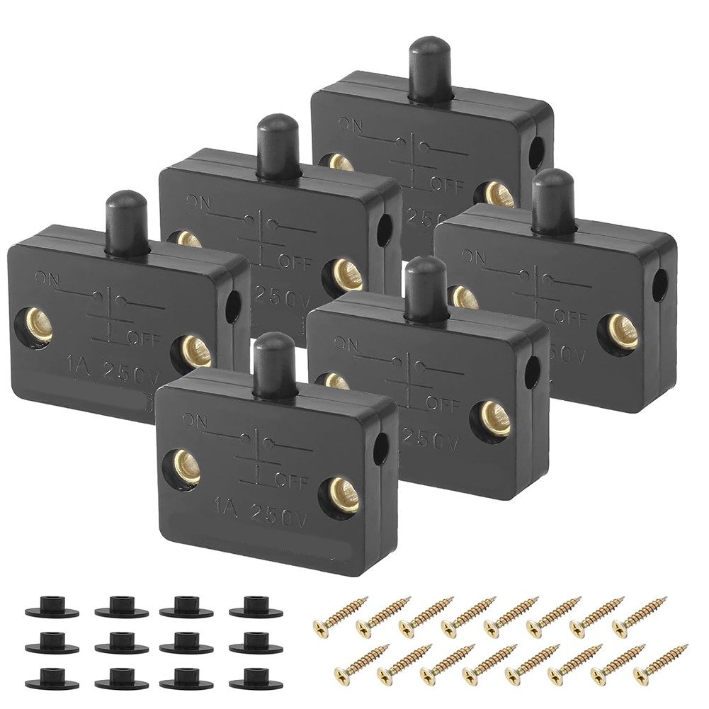 Pack de 6 interrupteurs d'��clairage pour portes de placard pour une installatio - Picture 21 of 26