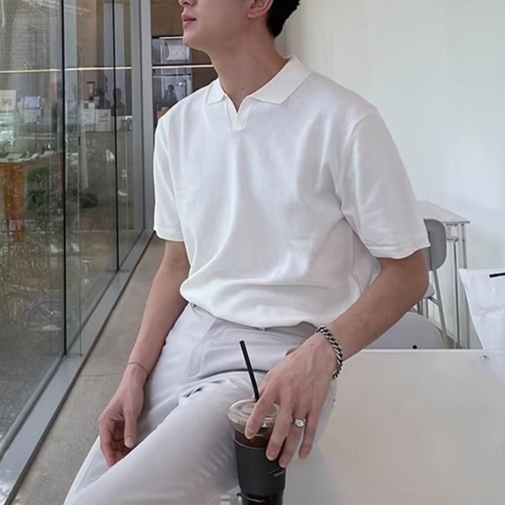 Elegante camiseta pulóver para hombre con cuello vuelto para moda diaria - Imagen 17 de 24