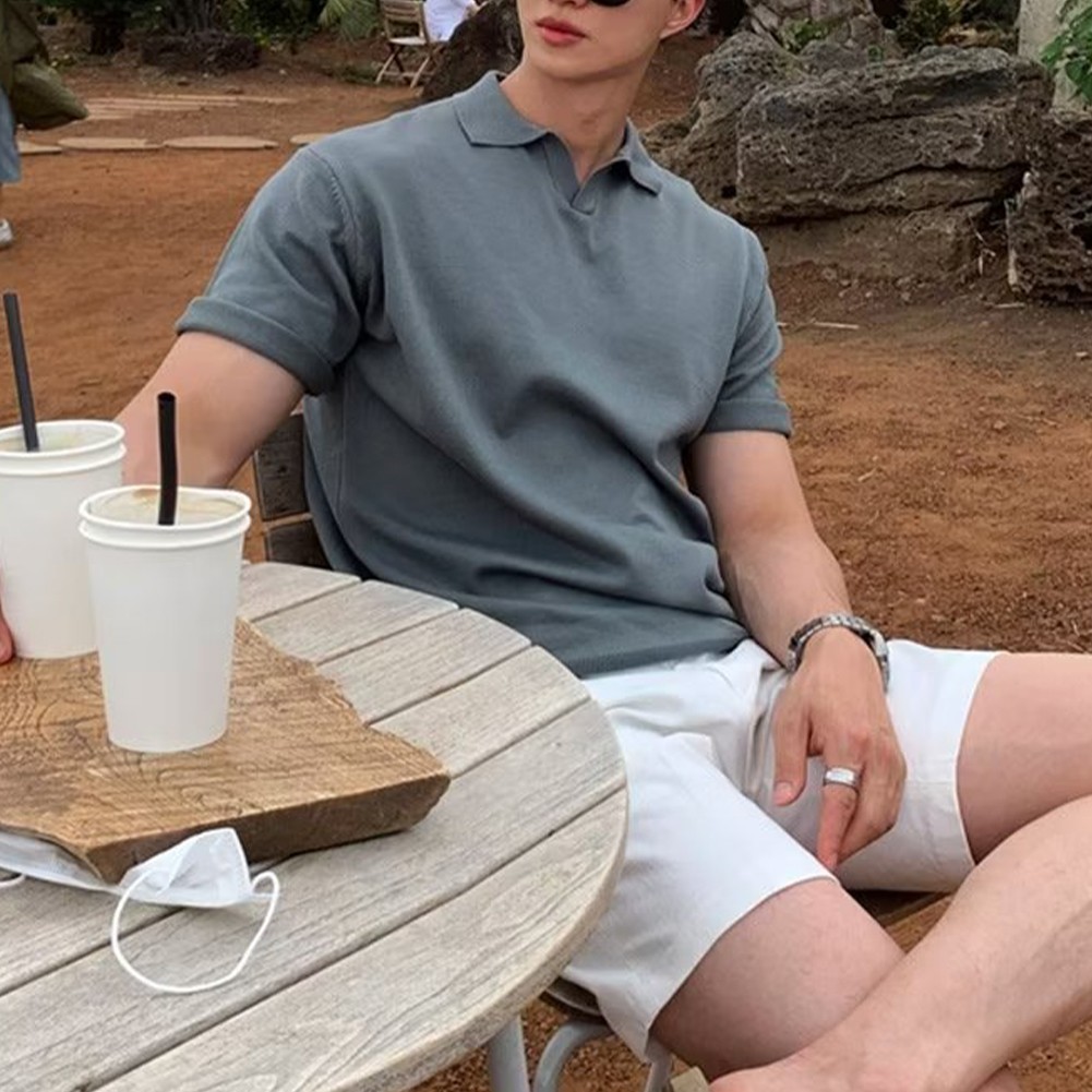 Elegante camiseta pulóver para hombre con cuello vuelto para moda diaria - Imagen 13 de 24