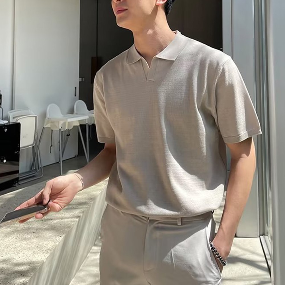 Elegante camiseta pulóver para hombre con cuello vuelto para moda diaria - Imagen 24 de 24