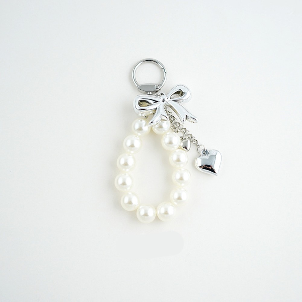 Whimsical 3D Bow Keychain Ideal Beaded Tassel Chain for Personal Accessories - Picture 15 of 16