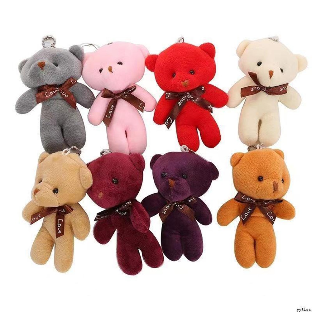 Siamese Bear Plush Toy Keychain Ideal for Daily Use and Backpack Decoration - Picture 2 of 18