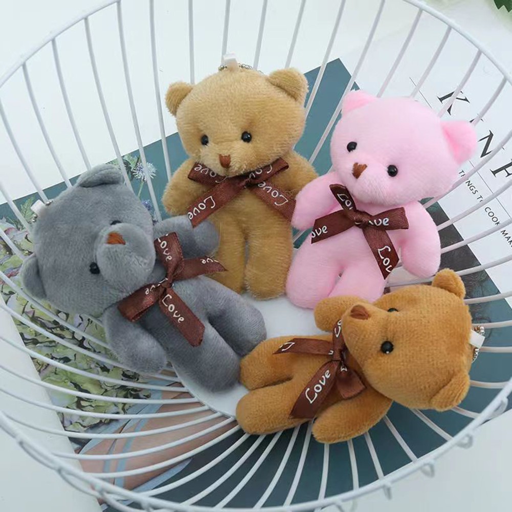Siamese Bear Plush Toy Keychain Ideal for Daily Use and Backpack Decoration - Picture 6 of 18