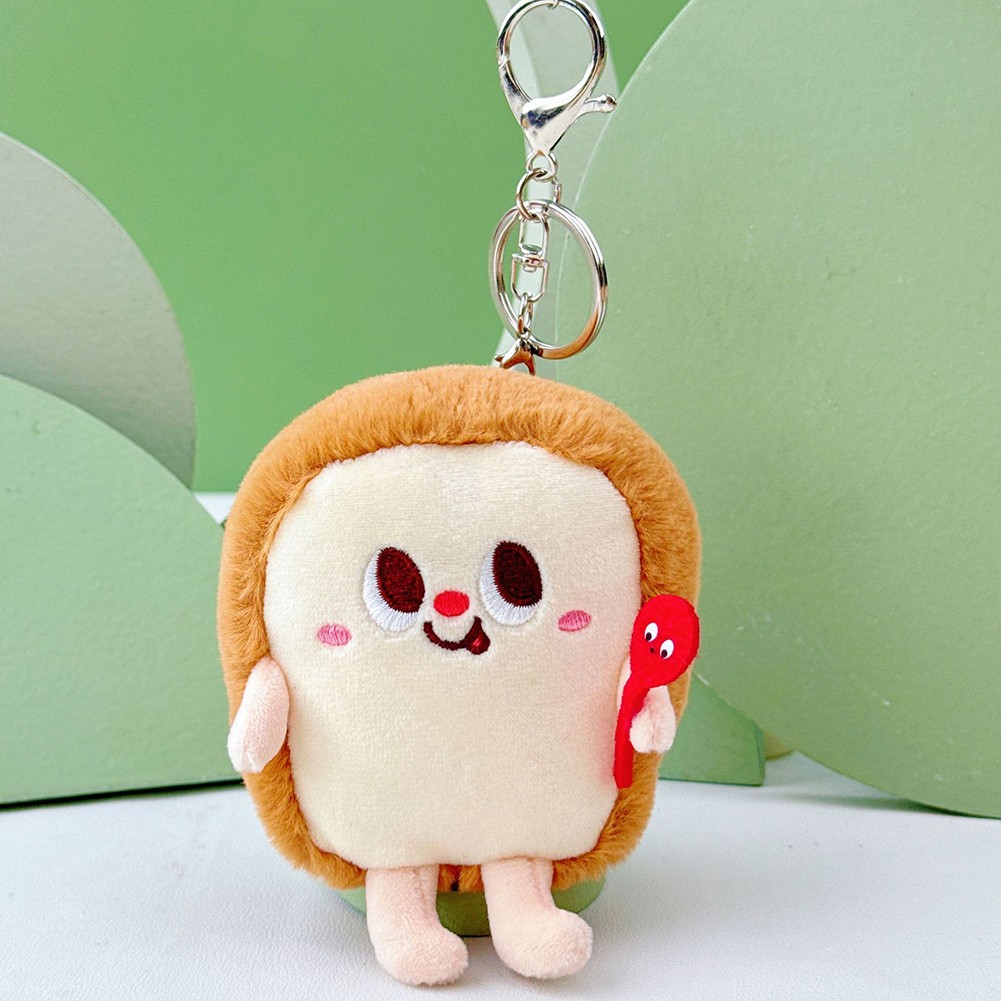 Adorable Plush Keychain with Hamburger Design Perfect for Bags and Everyday Fun - Picture 17 of 18