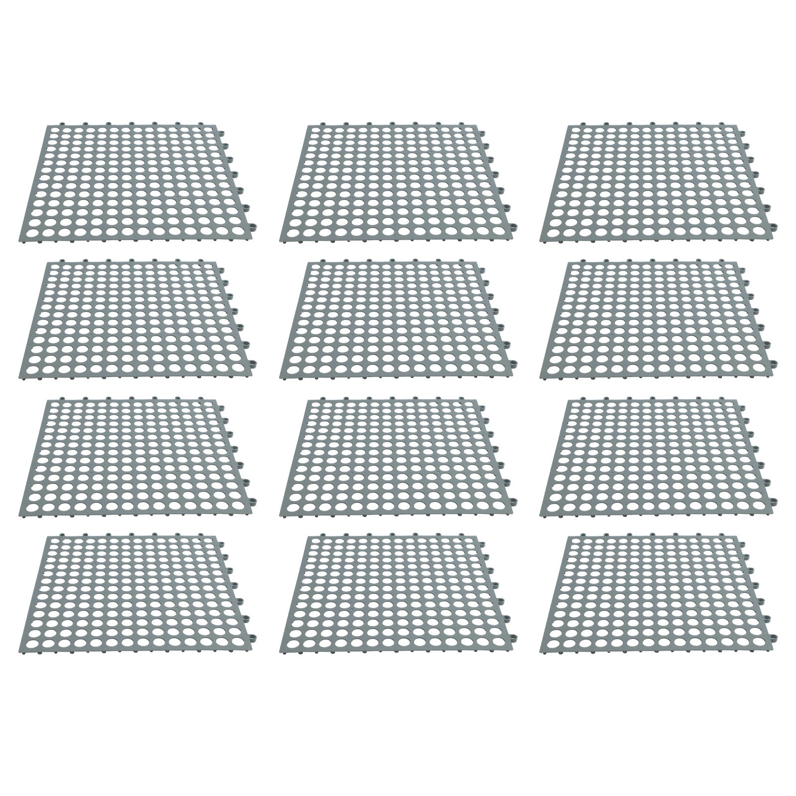 Reliable Drainage Mats 12 Pack Nonslip Interlocking for Indoor and Outdoor Use - Picture 28 of 40