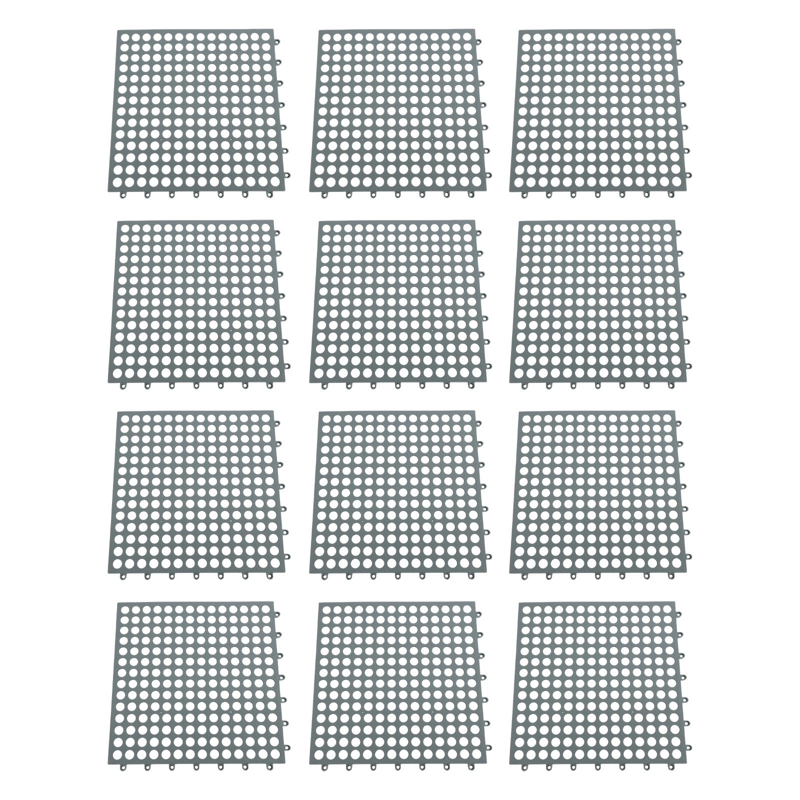Reliable Drainage Mats 12 Pack Nonslip Interlocking for Indoor and Outdoor Use - Picture 27 of 40