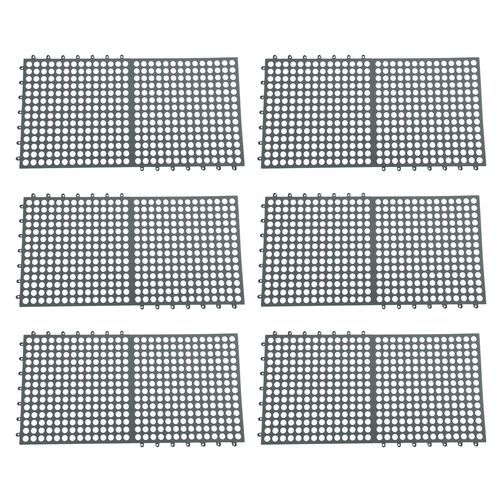 Reliable Drainage Mats 12 Pack Nonslip Interlocking for Indoor and Outdoor Use - Picture 22 of 40