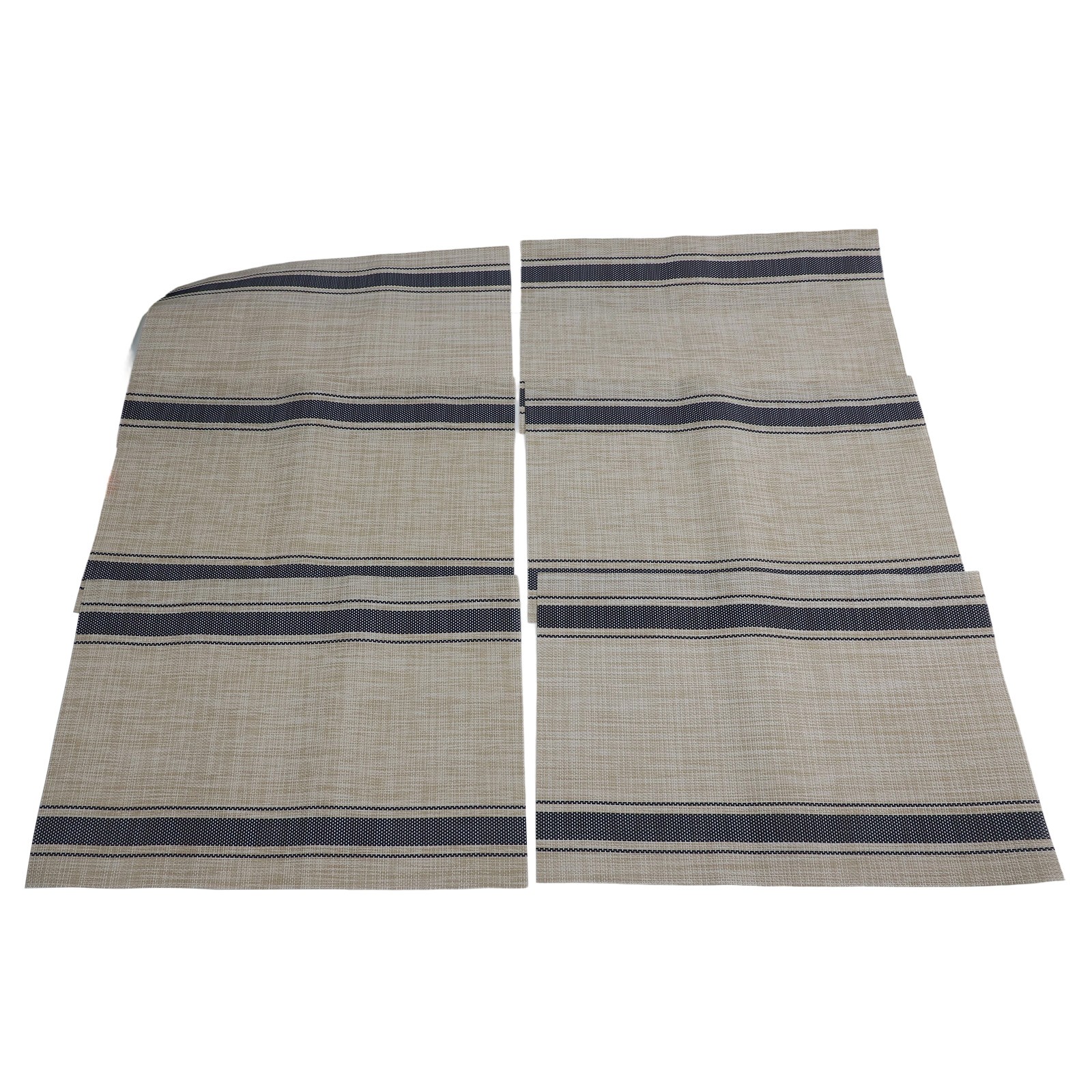 Dining Table Mats Set of 6 PVC Placemats Heat Resistant Easy Clean 45x30cm - Picture 27 of 44