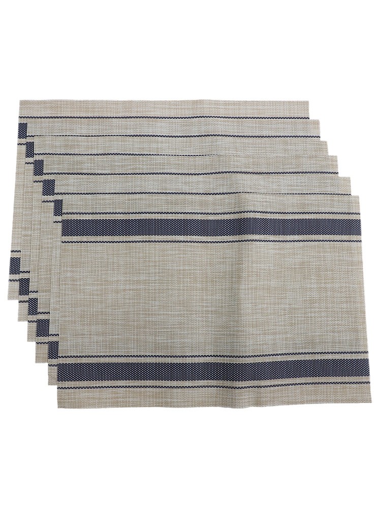 Colorful Set of 6 PVC Table Mats Heat Resistant for Everyday Use 45x30cm - Picture 45 of 56