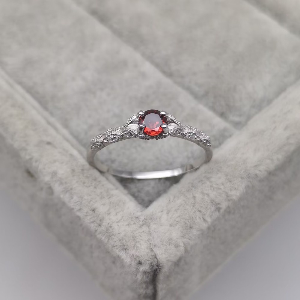 Beautiful Purple Diamond Ring Unique Copper Material Great for Outfits