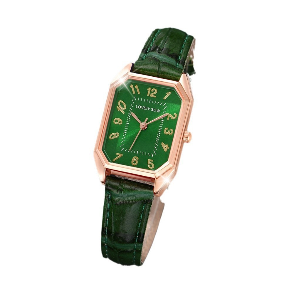 Trendige Lederuhr mit quadratischem Design für modische Individuen - Picture 14 of 15