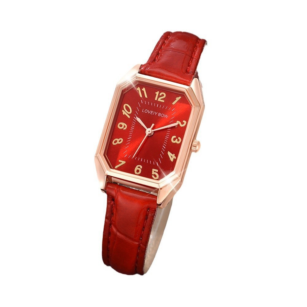 Trendige Lederuhr mit quadratischem Design für modische Individuen - Picture 15 of 15