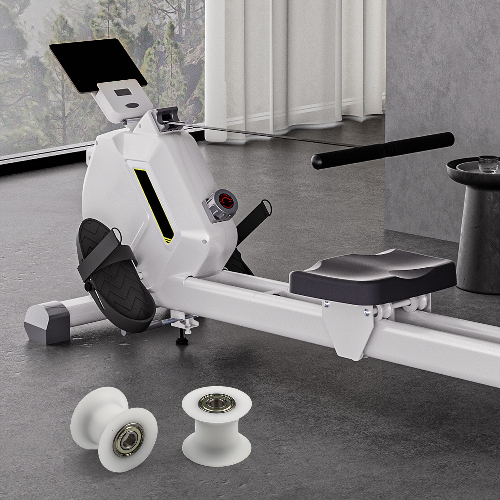 Rowing Device Pulley Set of 4 for Rowing Machine and Abdominal Workouts