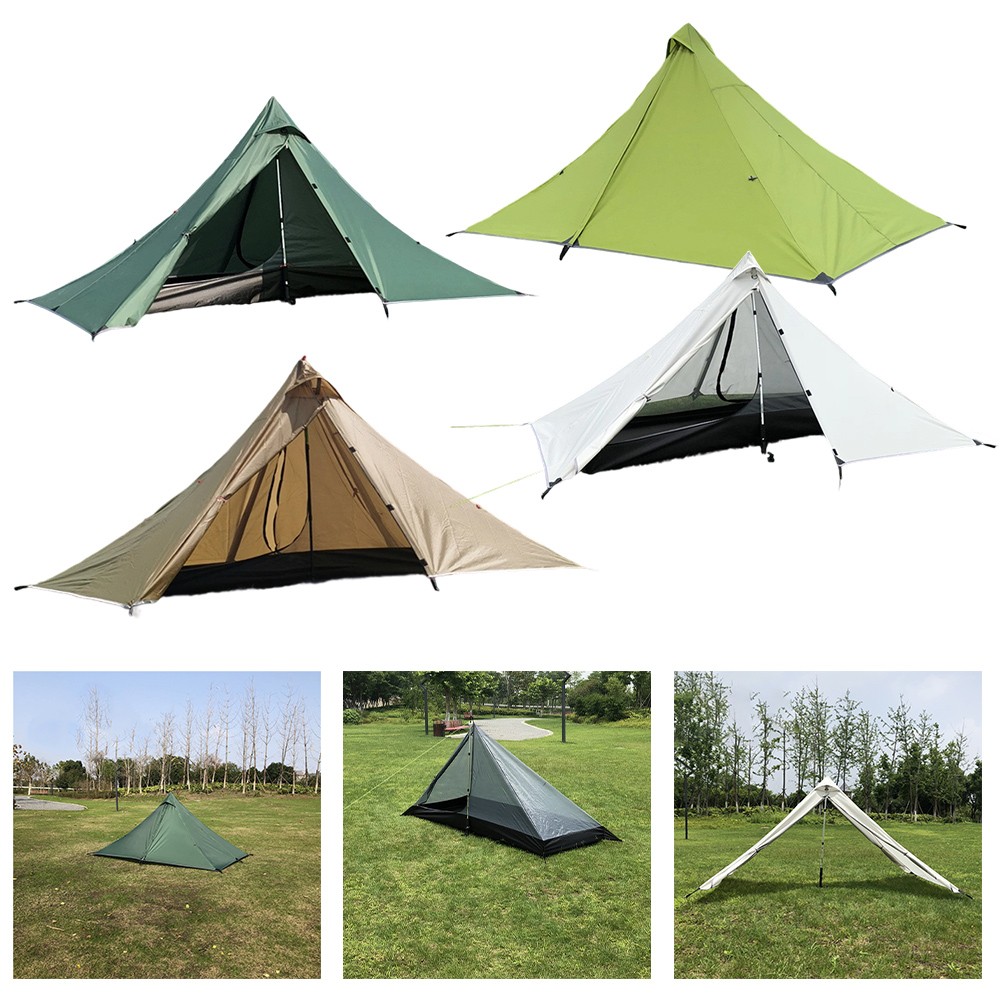 Portable Ultralight Camping Tent with Waterproof Floor for Backpacking - Bild 12 von 16